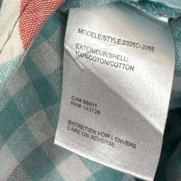 Tribal Brand Large Button Flannel Shirt Plaid Long Sleeve Roll Tabs Womens - Picture 4 of 16